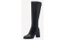 Tamaris μαύρη under the knee μπότα με χοντρό τακούνι 1-25515-41 001 Γυναικείες  Μπότες